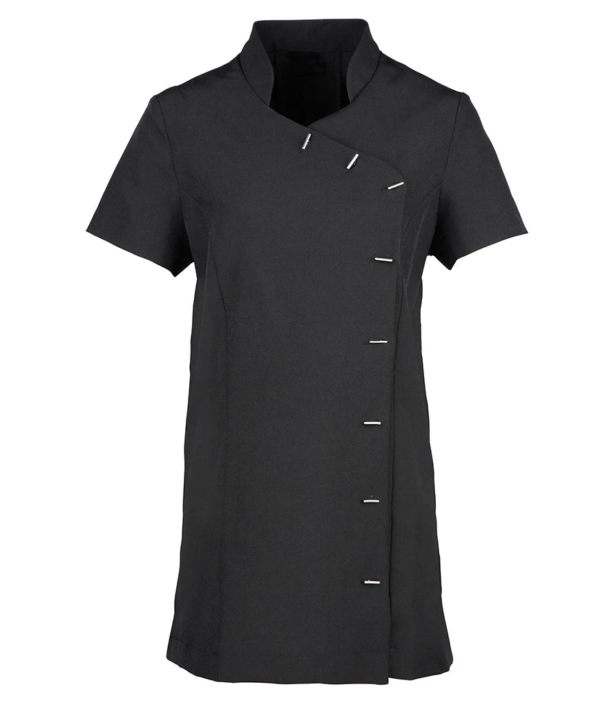 Premier Ladies Orchid Short Sleeve Tunic — Black