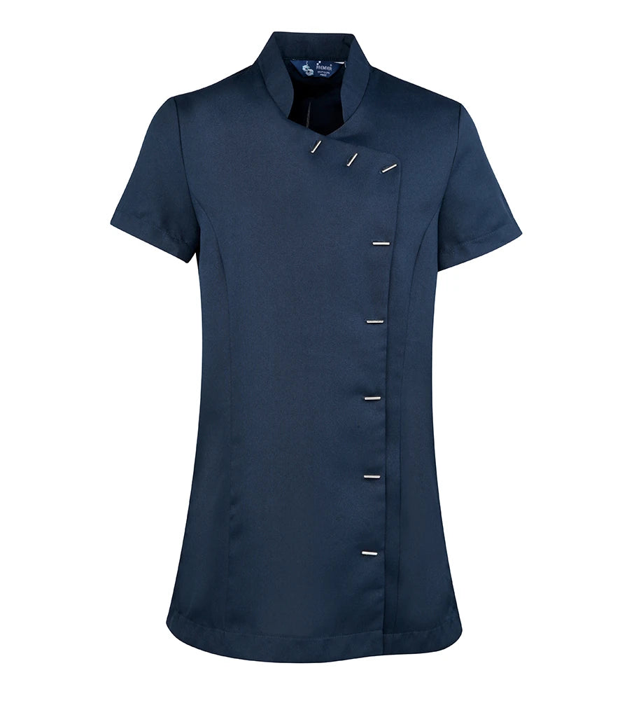 Premier Ladies Orchid Short Sleeve Tunic — Navy