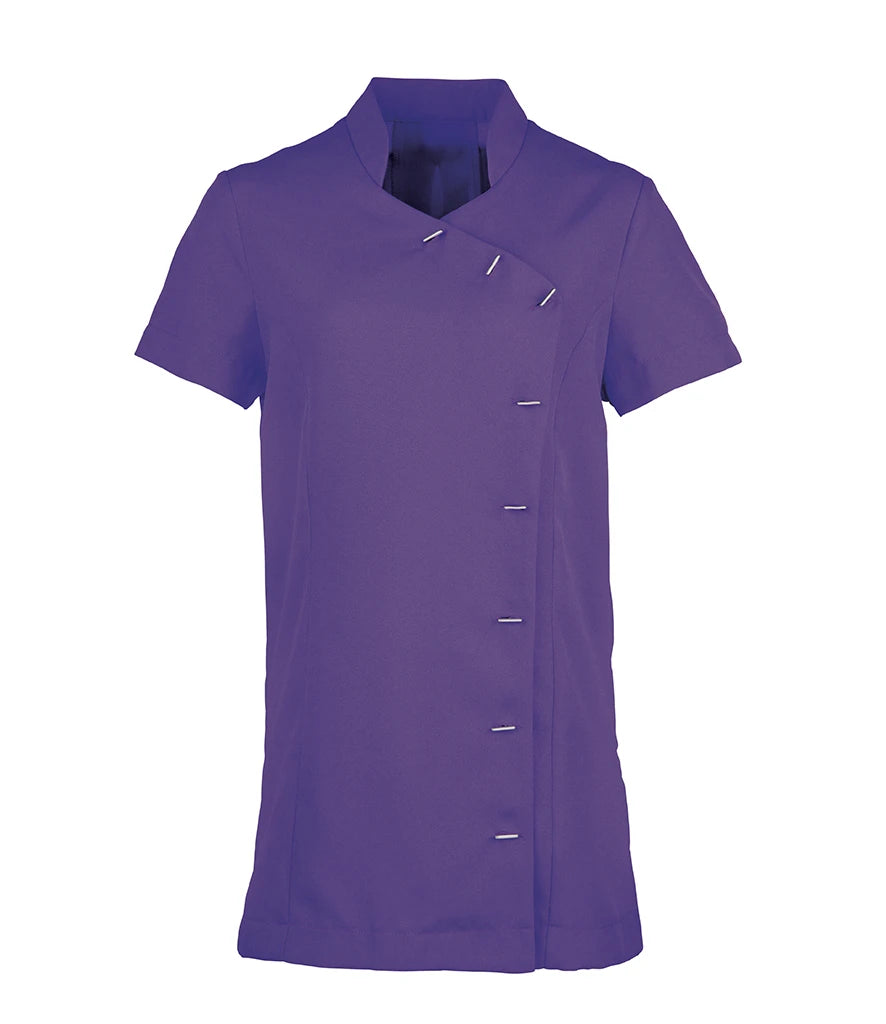 Premier Ladies Orchid Short Sleeve Tunic — Purple