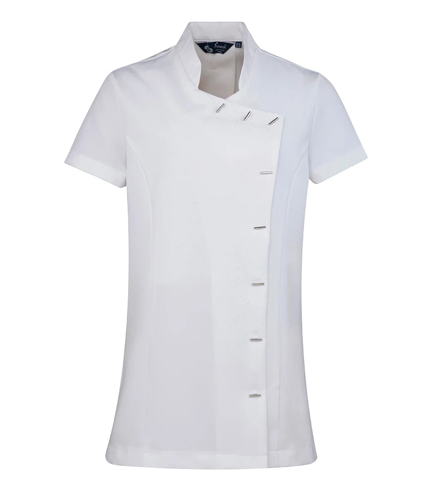 Premier Ladies Orchid Short Sleeve Tunic — White