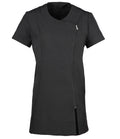Premier Ladies Camellia Short Sleeve Tunic — Black