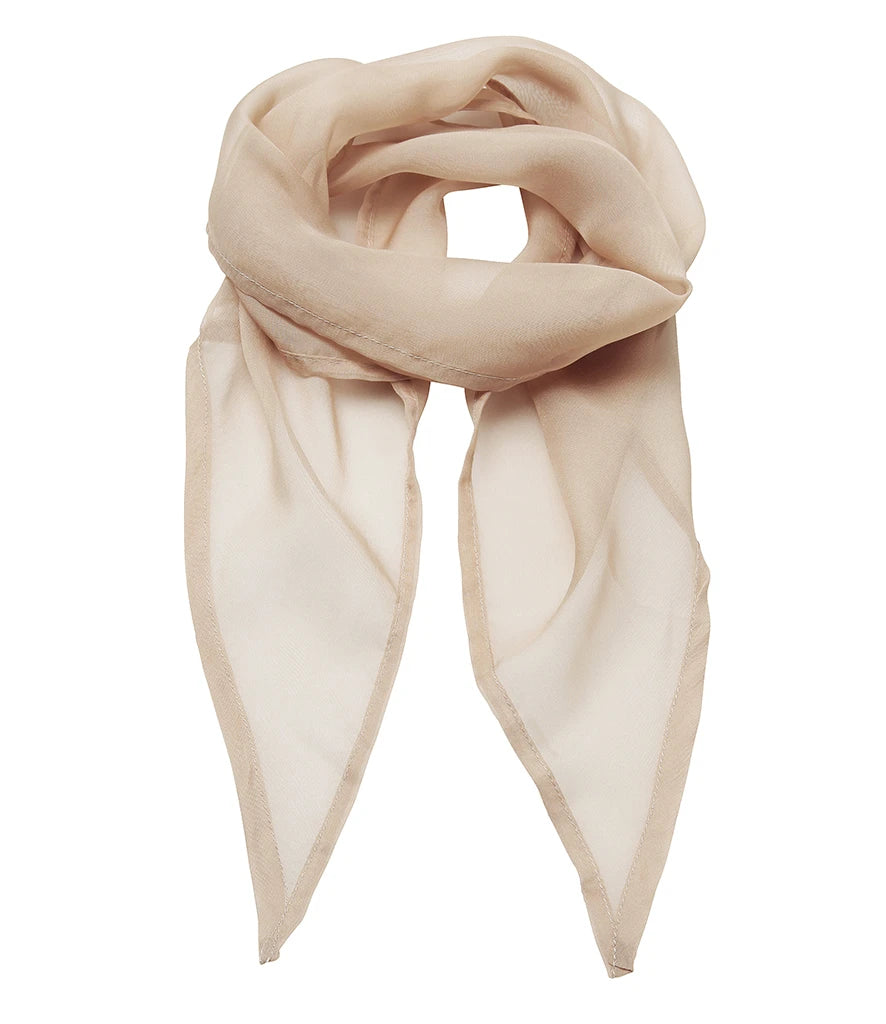 Premier 'Colours' Chiffon Scarf — Natural