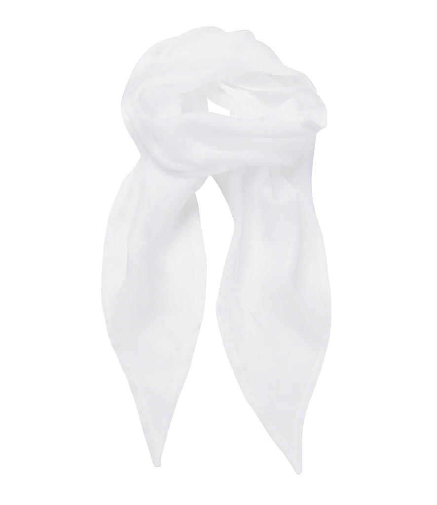 Premier 'Colours' Chiffon Scarf — White
