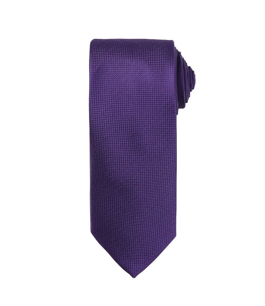 Premier Micro Waffle Tie — Purple