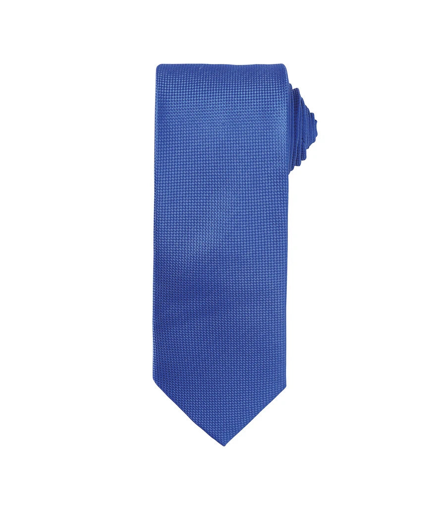 Premier Micro Waffle Tie — Royal Blue