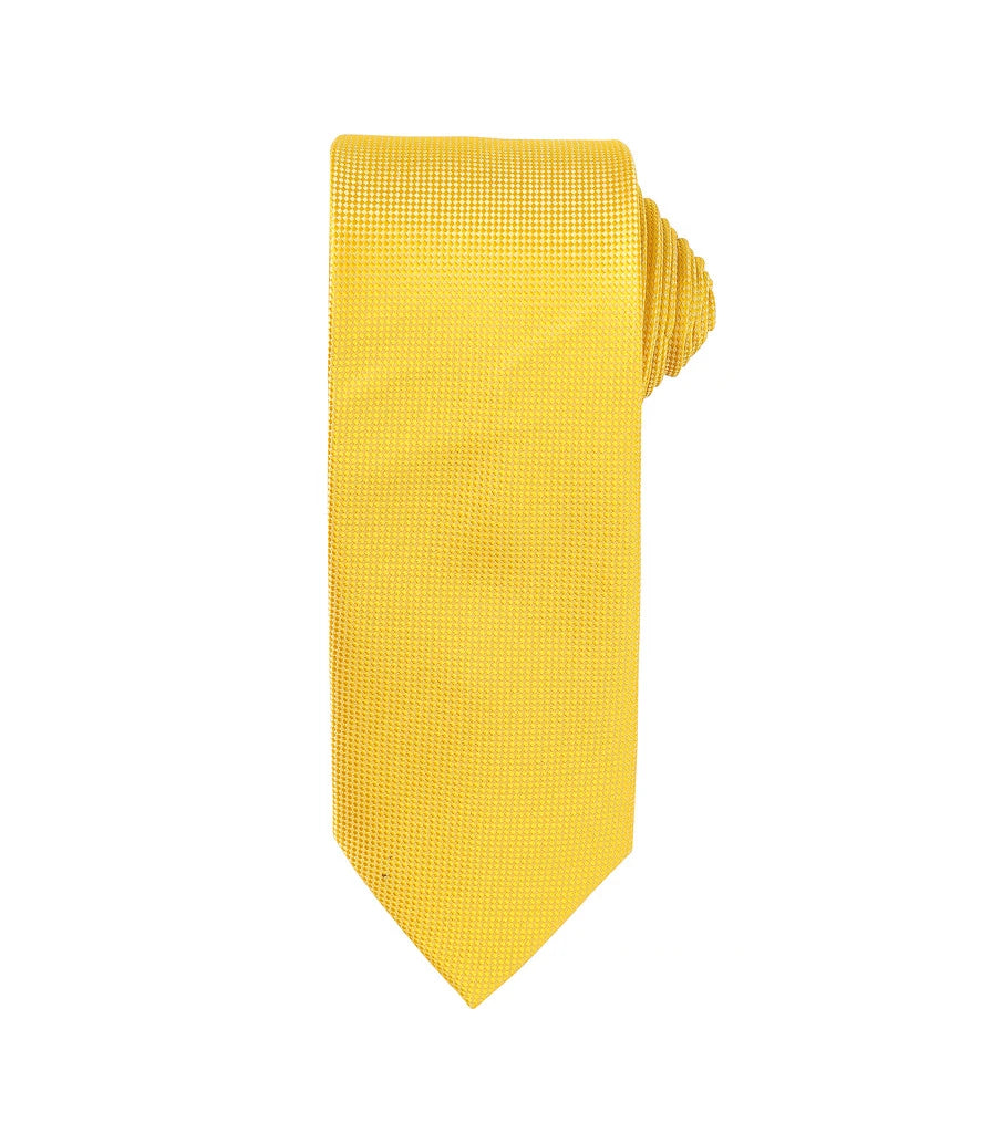 Premier Micro Waffle Tie — Sunflower