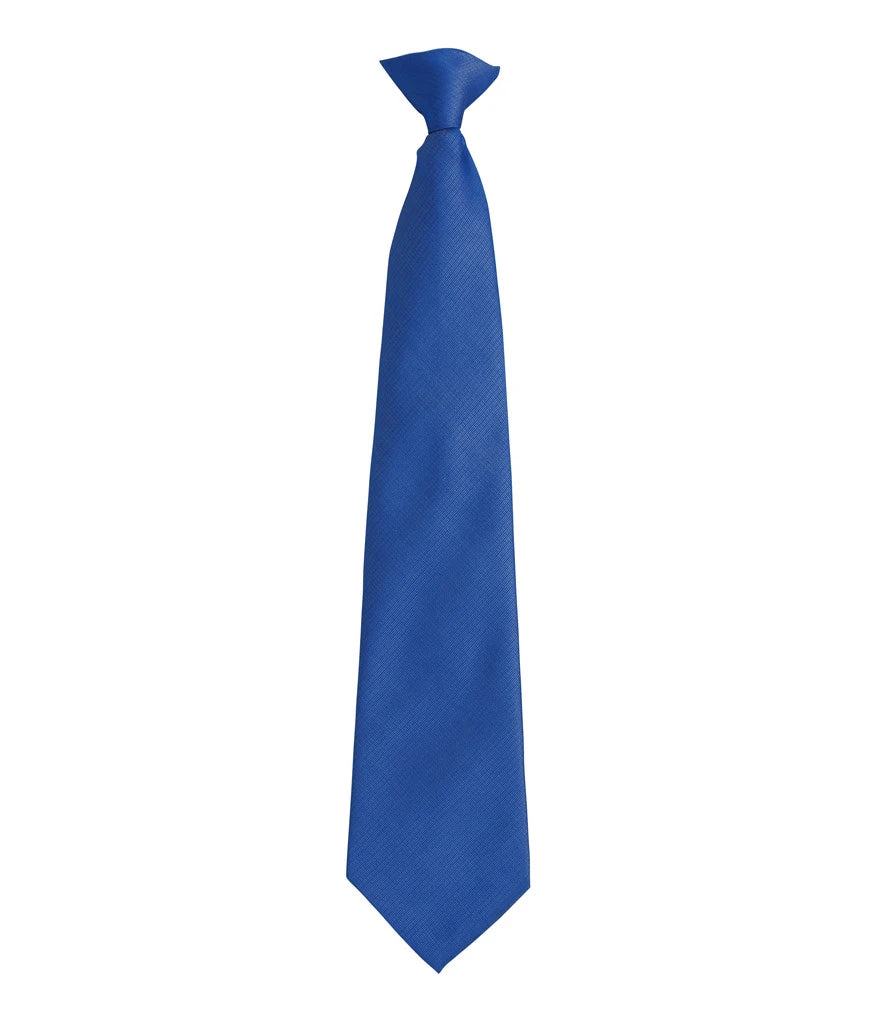 Premier 'Colours' Fashion Clip Tie — Royal Blue