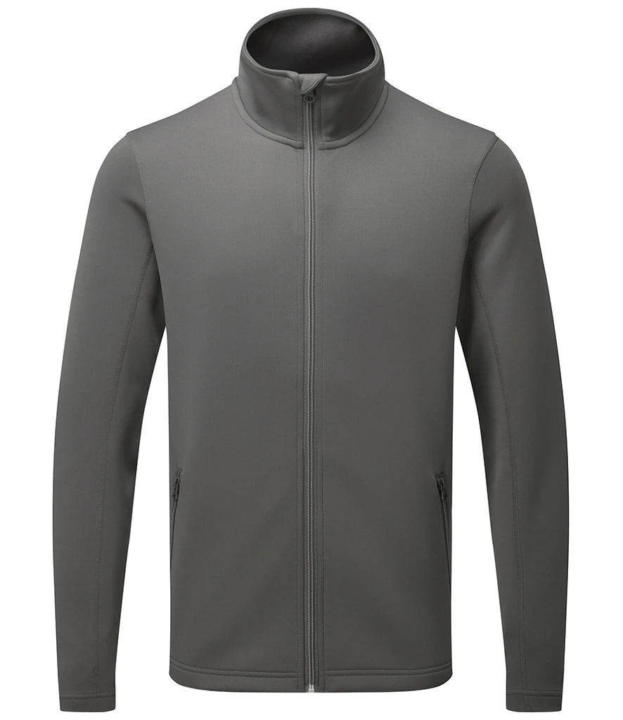 Premier Spun Dyed Recycled Zip Through Sweat Jacket — Dark Grey