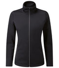 Premier Ladies Spun Dyed Recycled Zip Through Sweat Jacket — Black