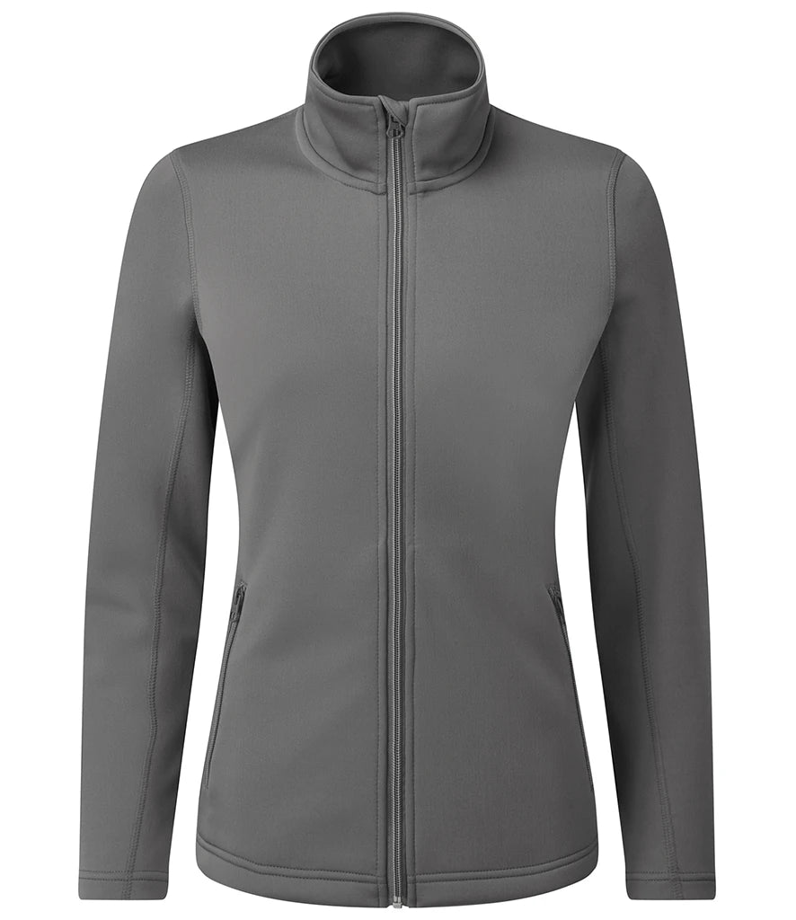 Premier Ladies Spun Dyed Recycled Zip Through Sweat Jacket — Dark Grey