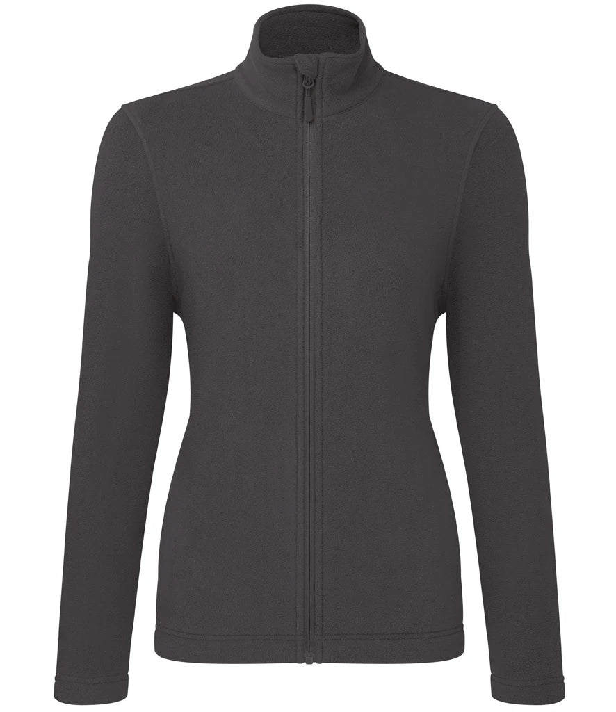 Premier Ladies Recyclight® Full Zip Micro Fleece Jacket — Dark Grey