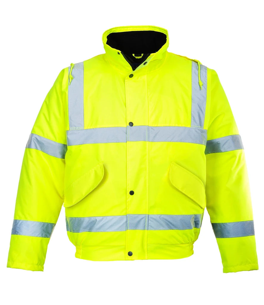 Portwest Hi-Vis Bomber Jacket — Yellow