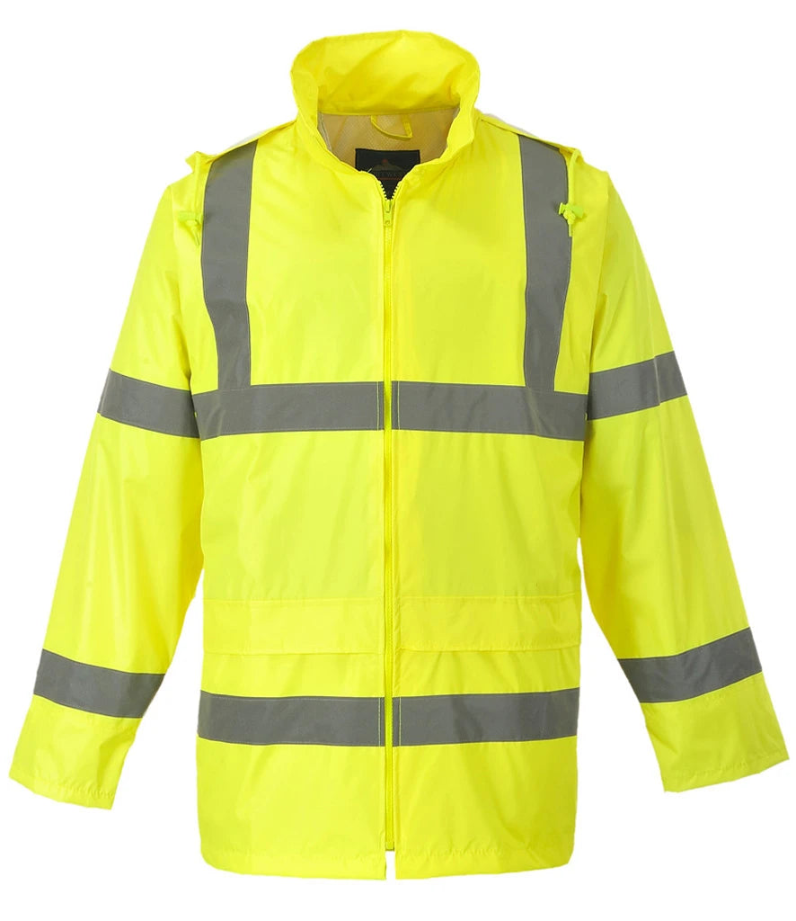 Portwest Hi-Vis Rain Jacket — Yellow