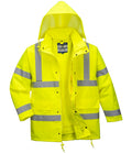 Portwest Hi-Vis 4-in-1 Traffic Jacket — Yellow