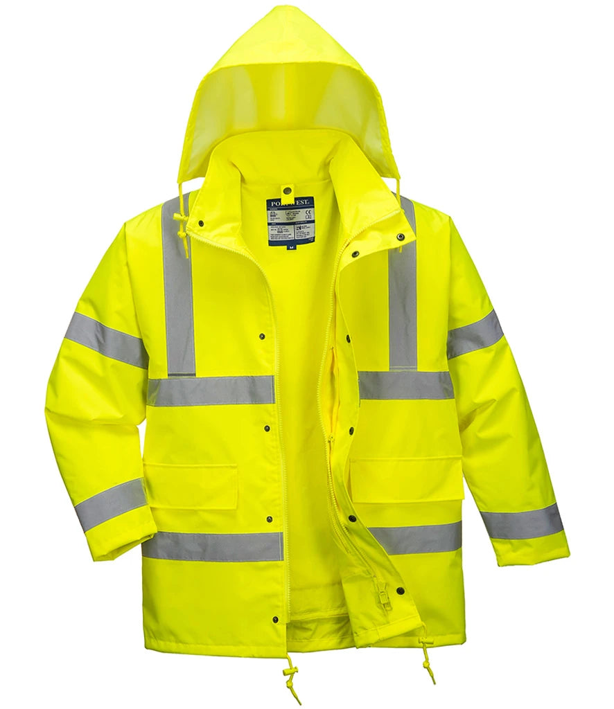Portwest Hi-Vis 4-in-1 Traffic Jacket — Yellow