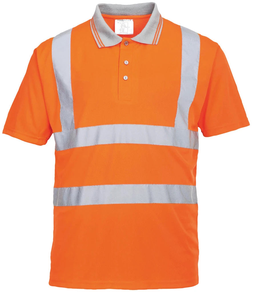 Portwest Hi-Vis Polo Shirt — Orange