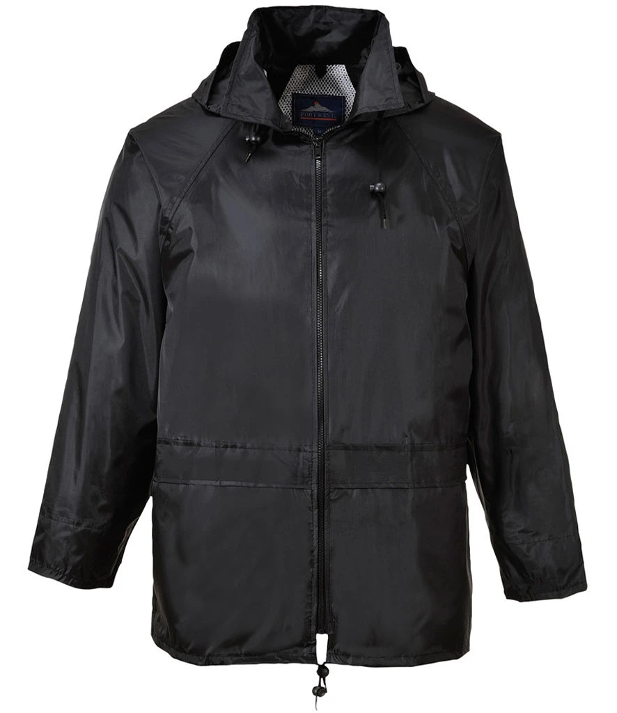 Portwest Classic Rain Jacket — Black