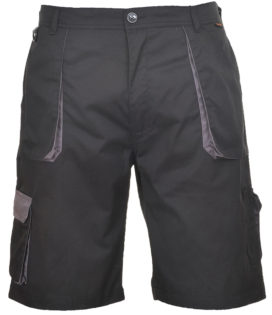 Portwest Texo Contrast Shorts — Black