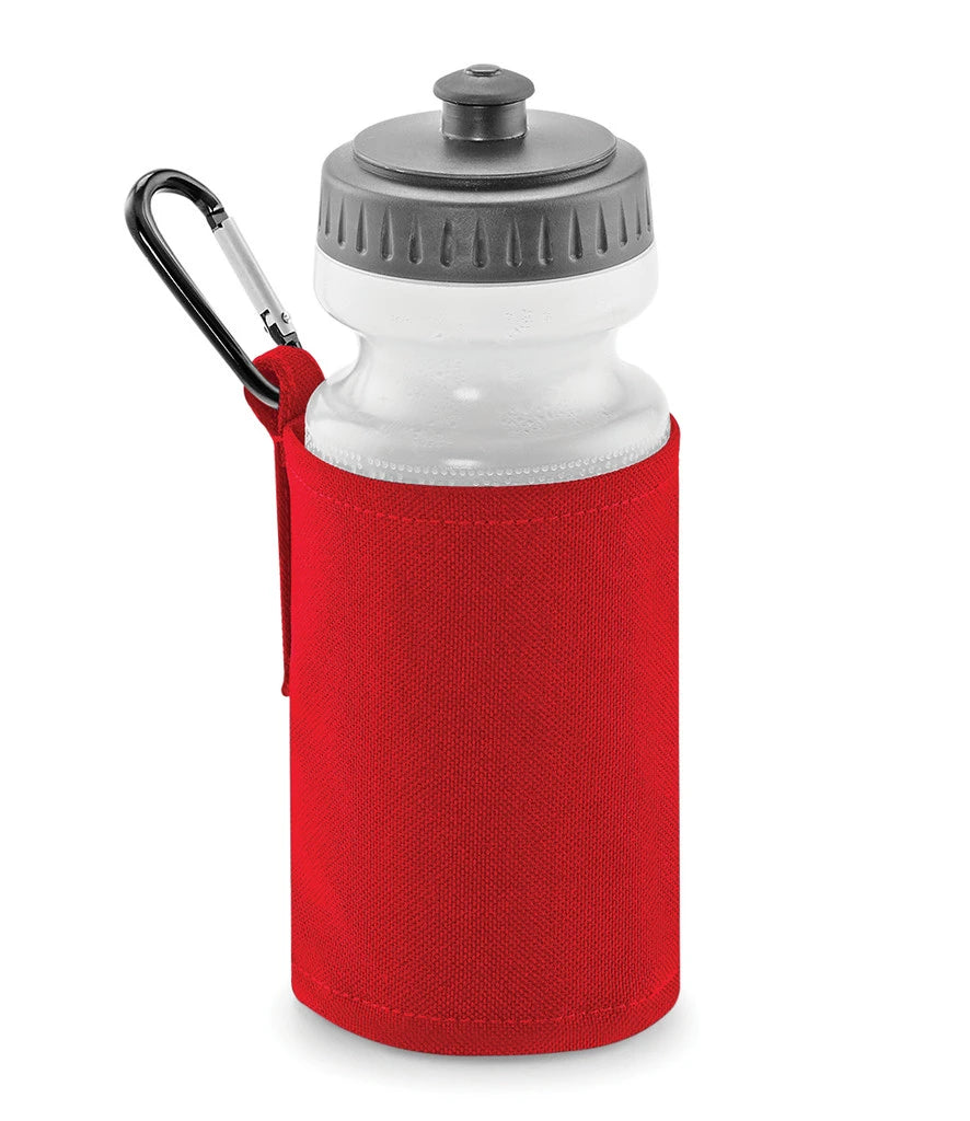 Quadra Water Bottle and Holder — Classic Red