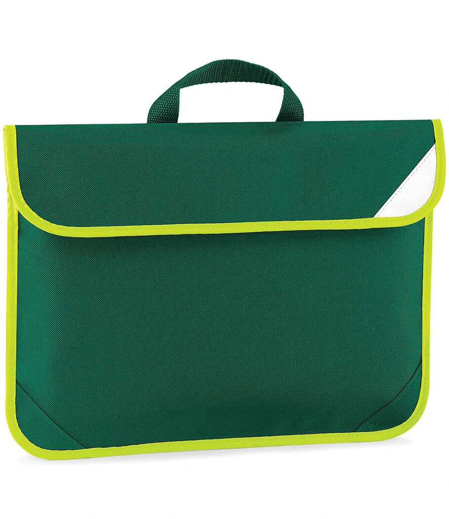 Quadra Enhanced-Viz Book Bag — Bottle Green