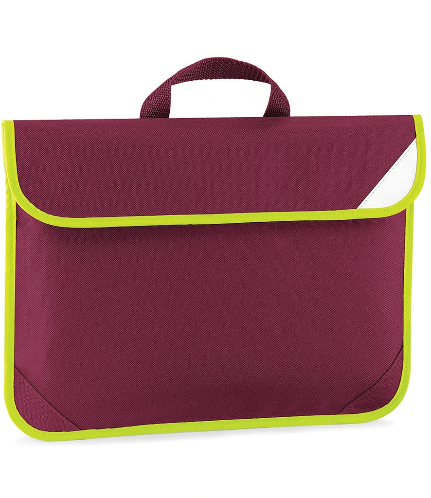 Quadra Enhanced-Viz Book Bag — Burgundy