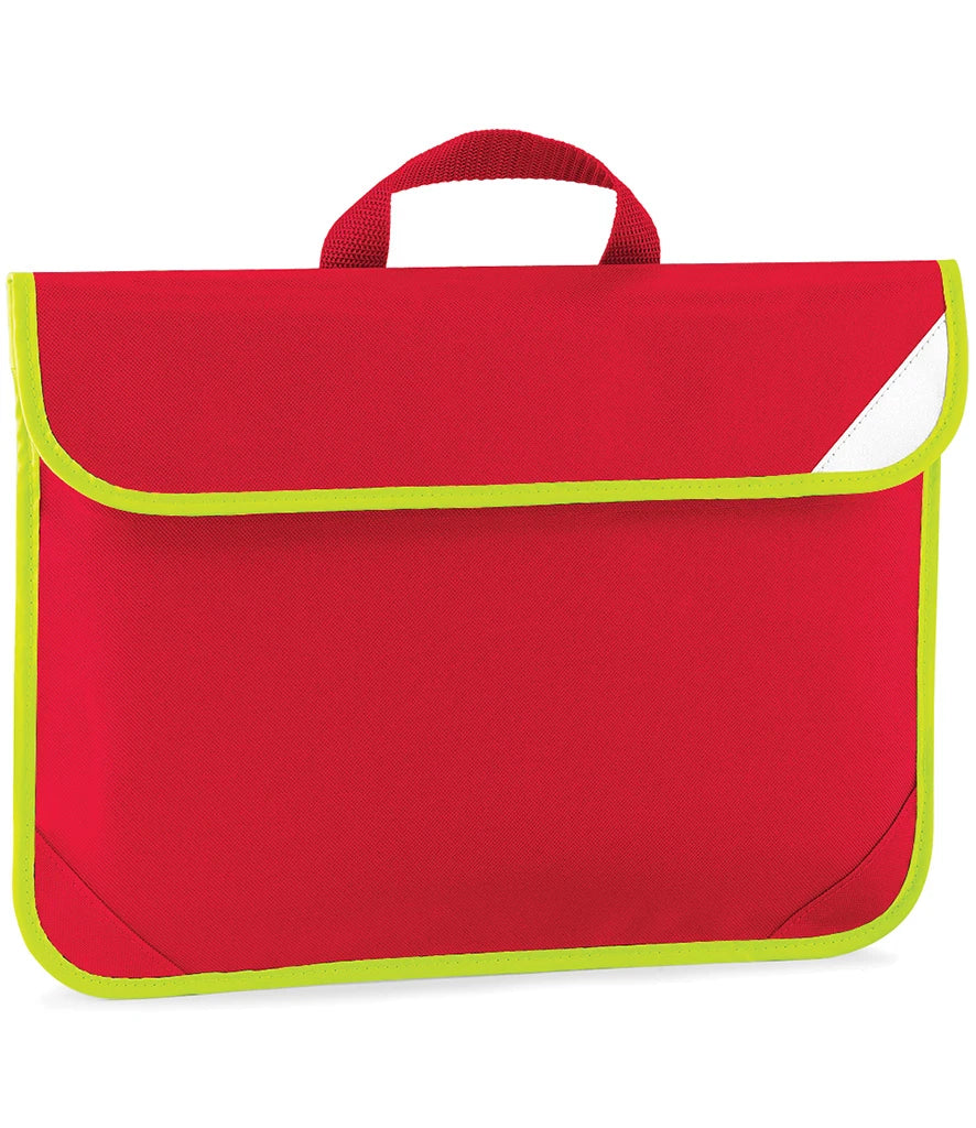 Quadra Enhanced-Viz Book Bag — Classic Red