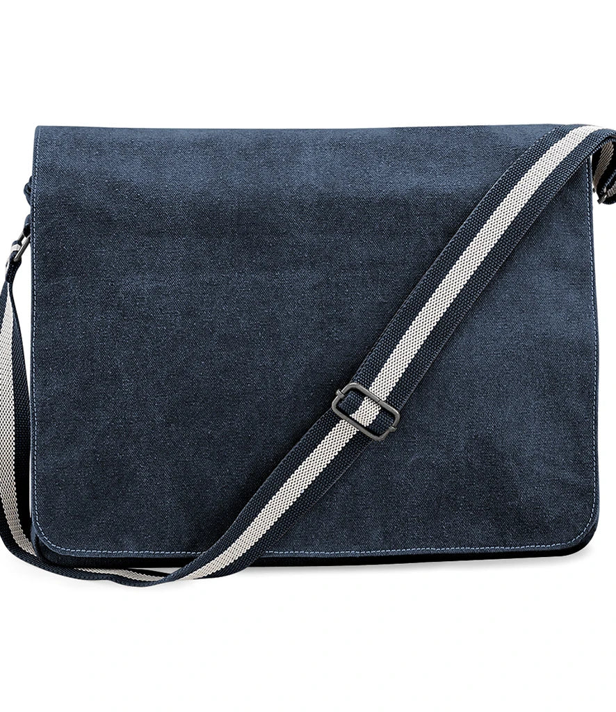Quadra Vintage Canvas Despatch Bag — Vintage Oxford Navy
