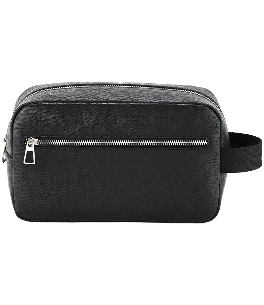 Quadra Tailored Luxe Wash Bag — Black