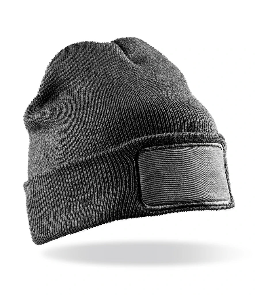 Result Core Double Knit Printers Beanie — Grey