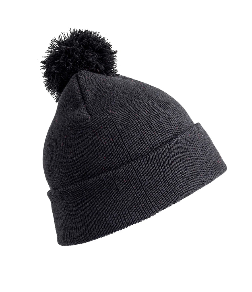 Result Core Kids Pom Pom Beanie — Black