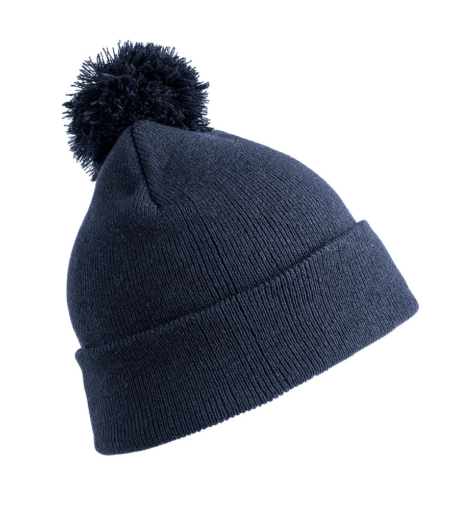 Result Core Pom Pom Beanie — Navy
