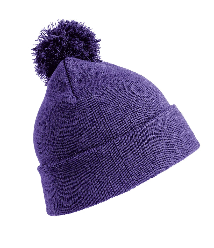 Result Core Pom Pom Beanie — Purple