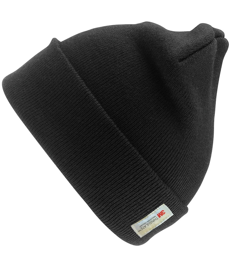 Result Woolly Ski Hat with Thinsulate™ Insulation — Black