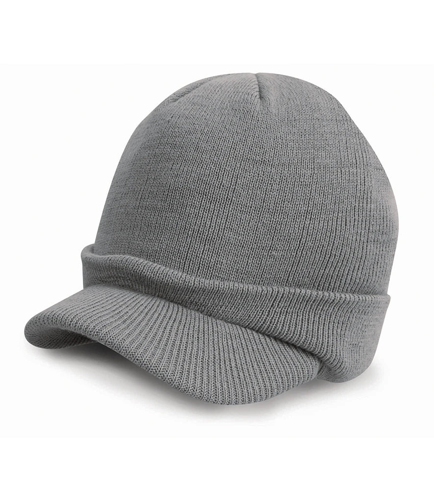 Result Esco Army Knitted Hat — Cool Grey