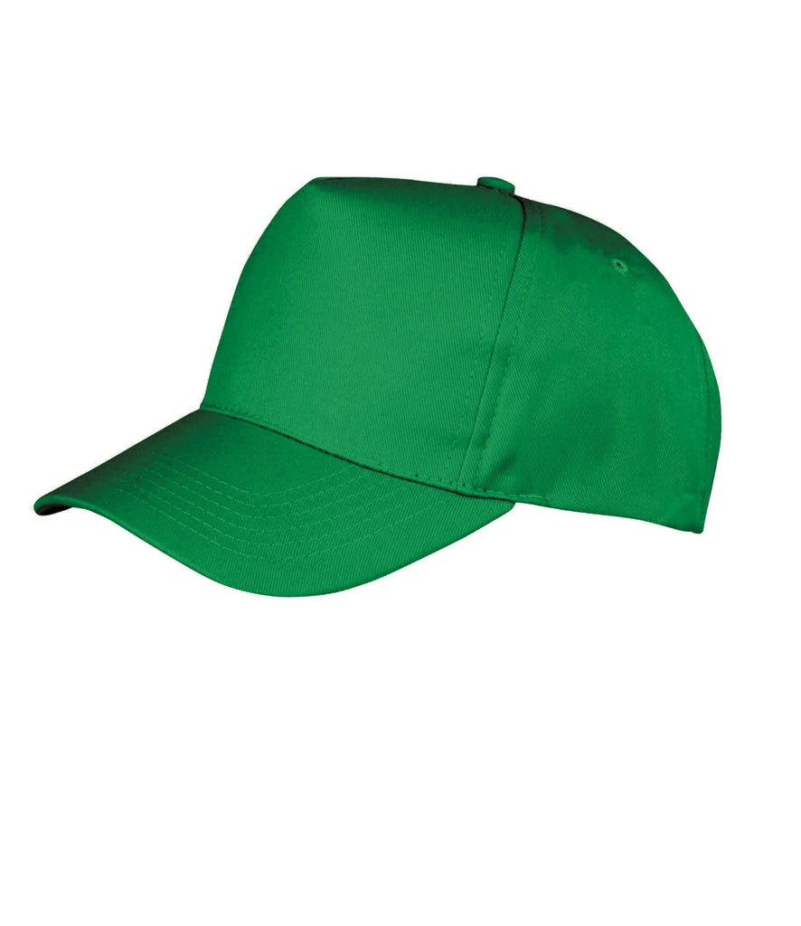 Result Kids Boston 5 Panel Printers Cap — Kelly Green