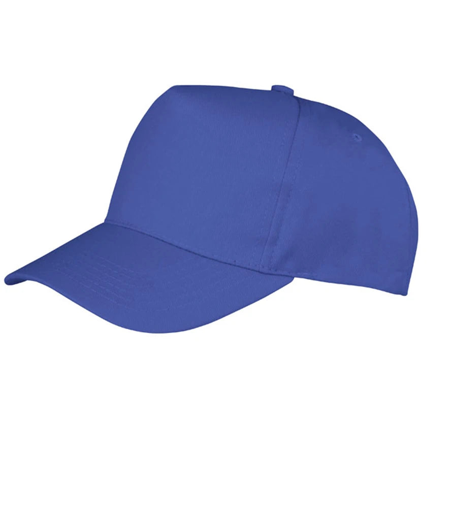 Result Kids Boston 5 Panel Printers Cap — Royal Blue