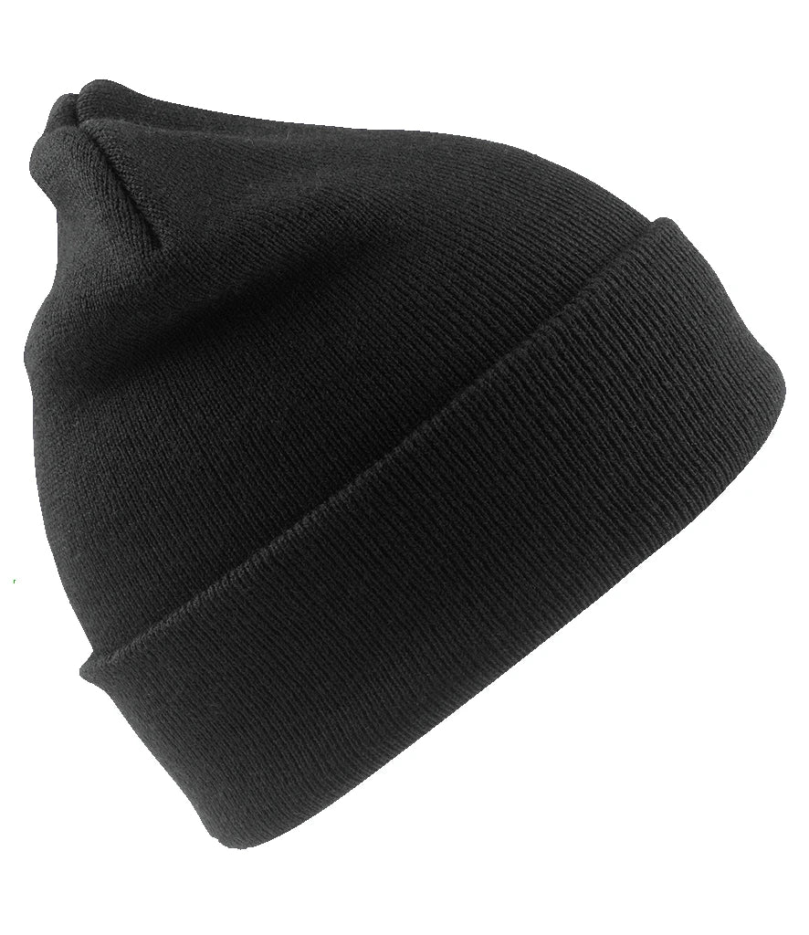 Result Recycled Woolly Ski Hat — Black
