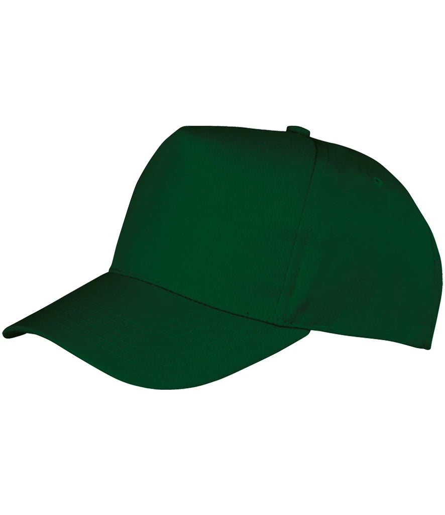 Result Recycled Junior Printers Cap — Bottle Green