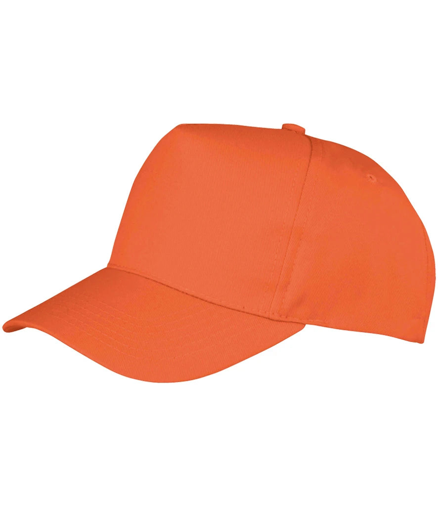 Result Recycled Junior Printers Cap — Orange