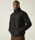 Regatta Dover Waterproof Insulated Jacket in Black/Ash, front view