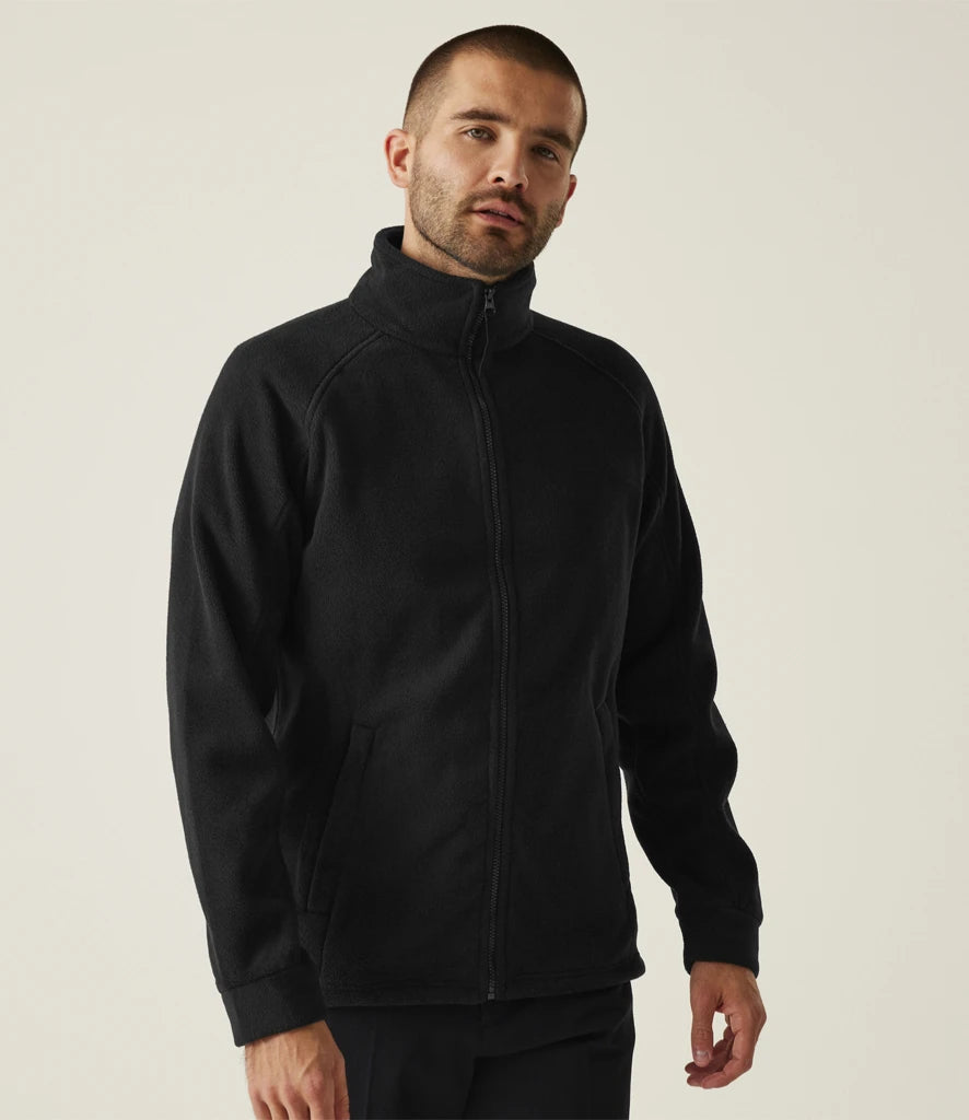Regatta Thor III Fleece Jacket in Black, front view