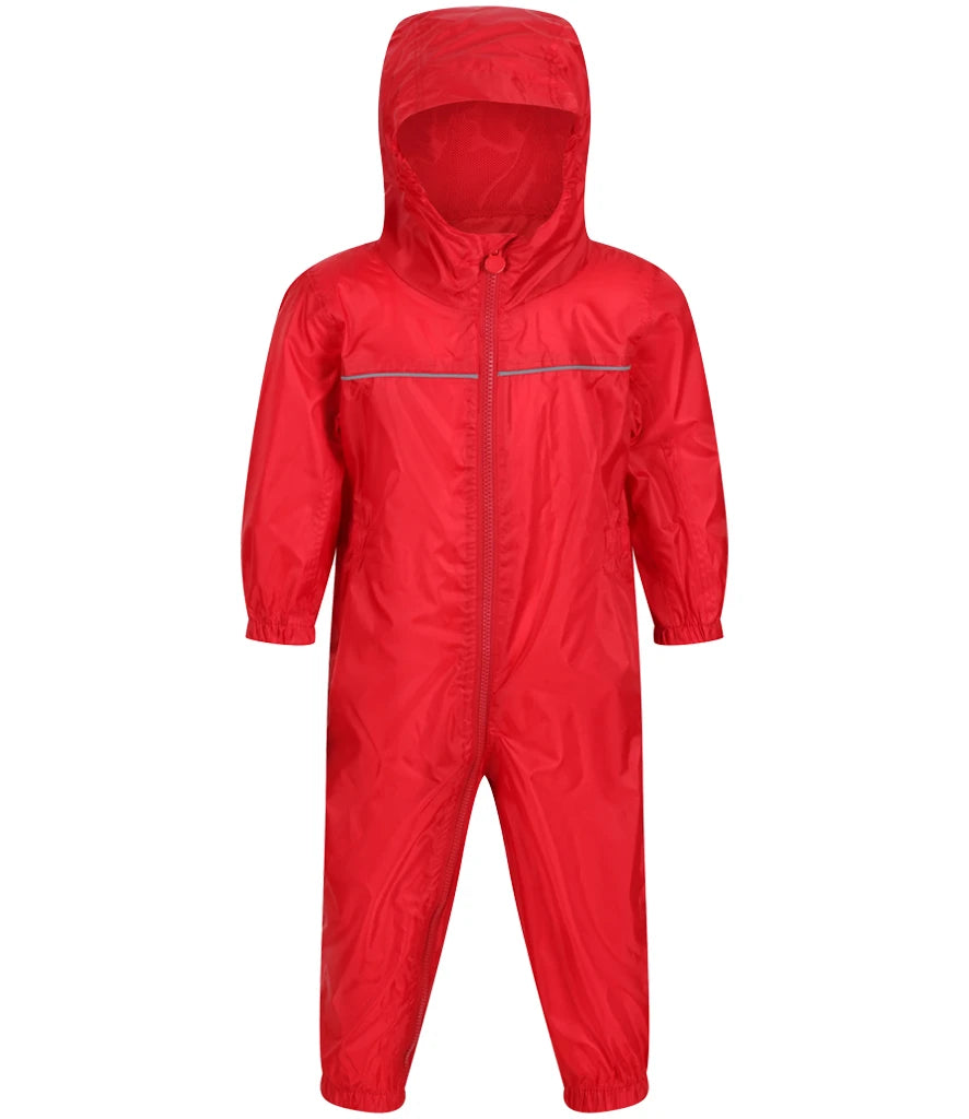 Regatta Kids Paddle Rain Suit — Classic Red
