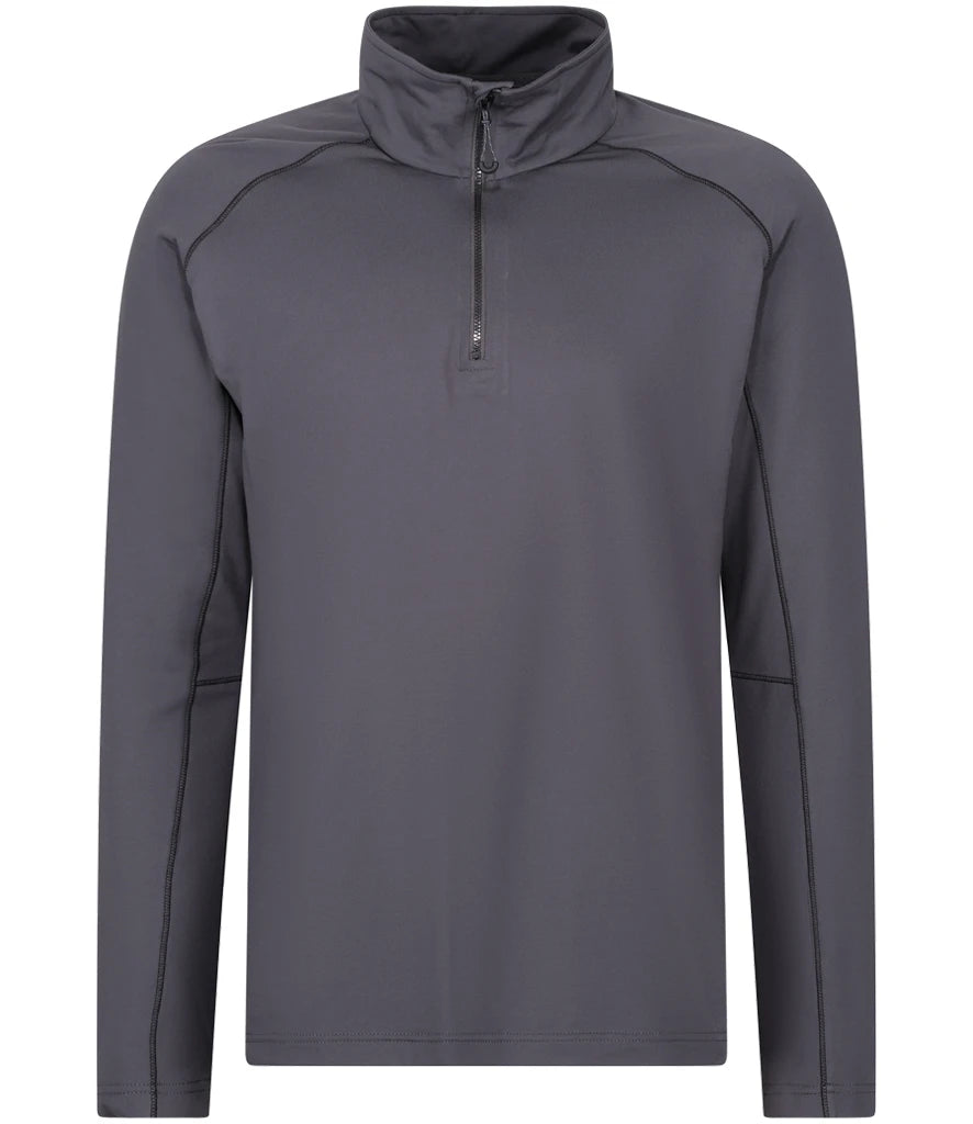 Regatta Core Stretch Half Zip Midlayer Top — Seal Grey