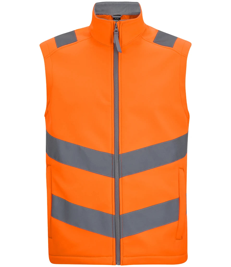 Regatta High Visibility Pro Contract Ablaze Soft Shell Bodywarmer — Orange