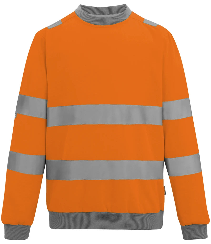Regatta High Visibility Pro Contract Crew Neck Sweatshirt — Orange