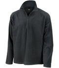 Result Core Zip Neck Micro Fleece — Black
