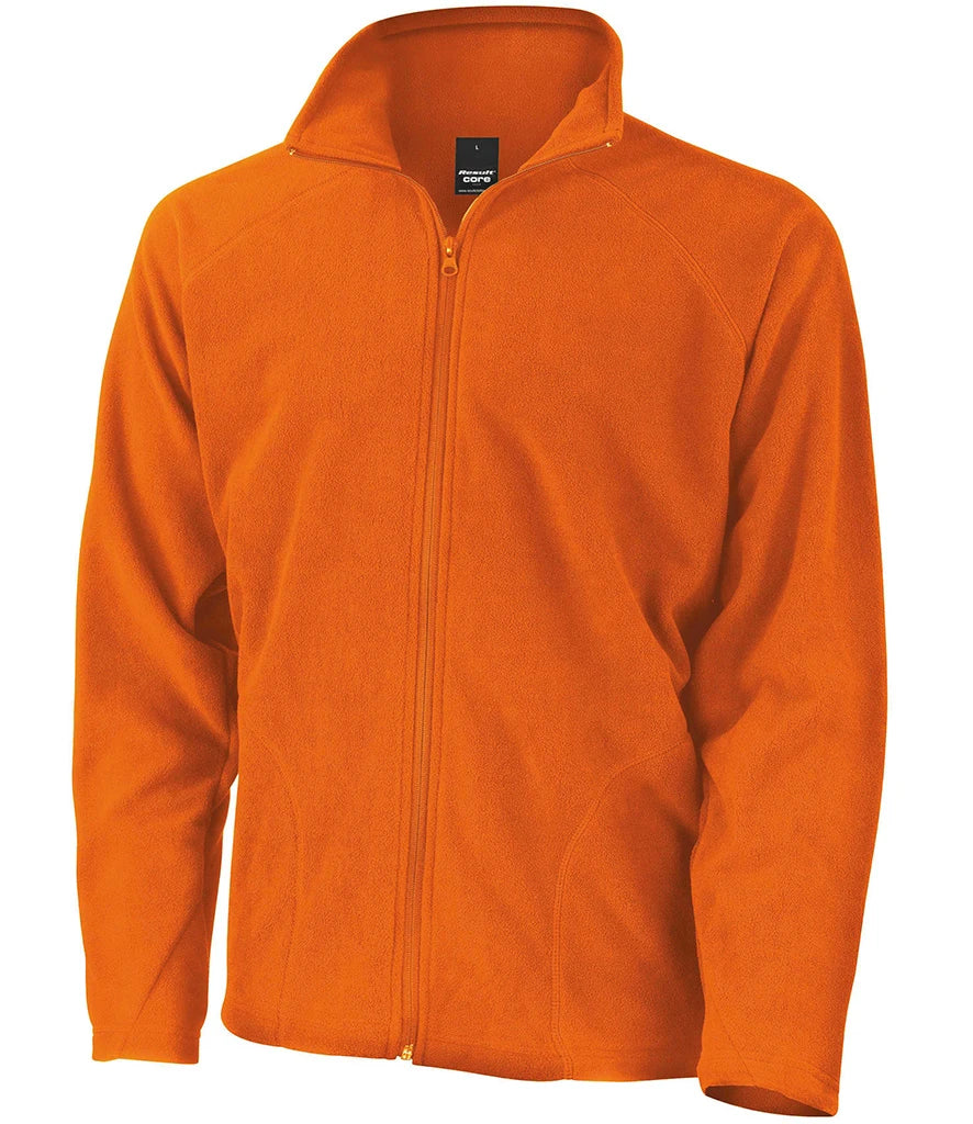 Result Core Micro Fleece Jacket — Orange