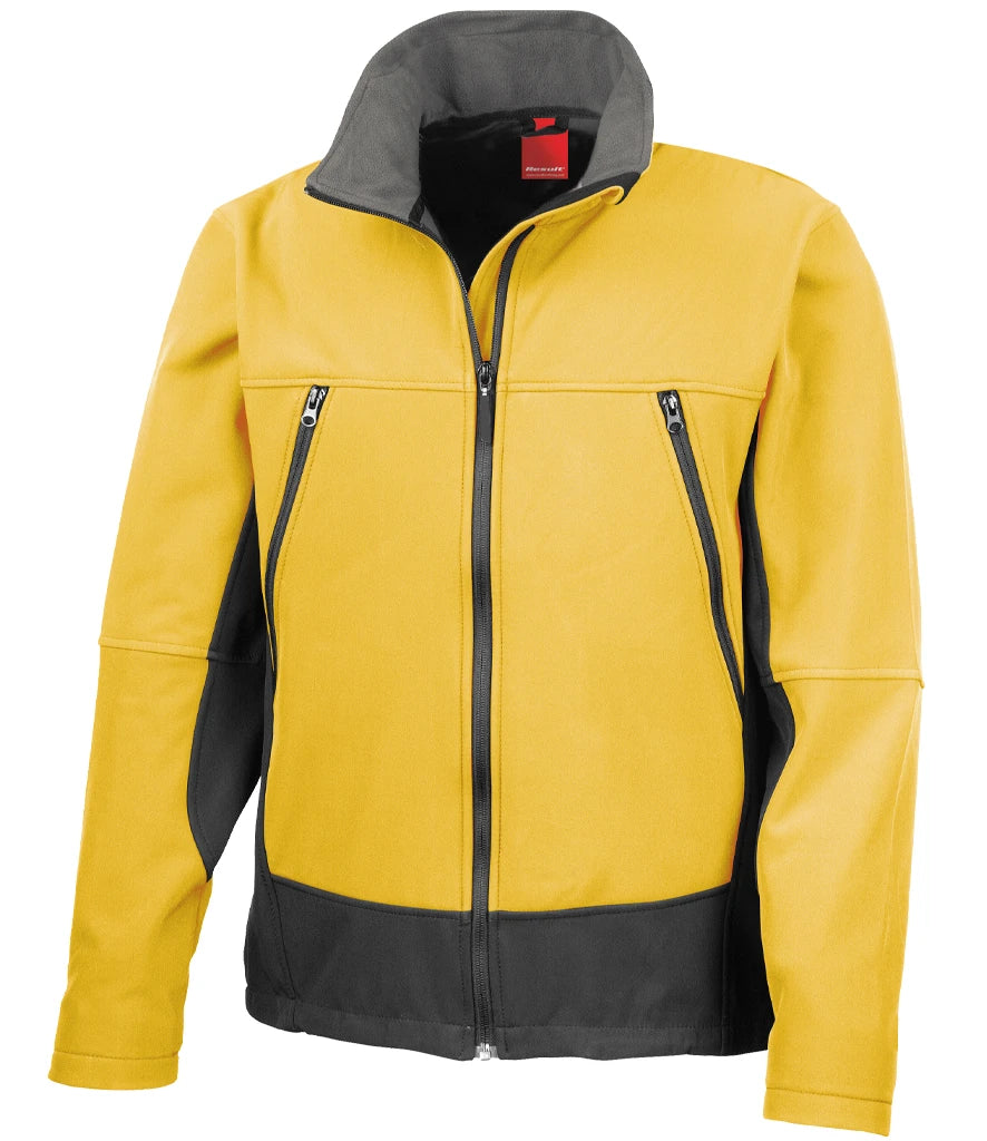 Result Soft Shell Activity Jacket — Sport Yellow