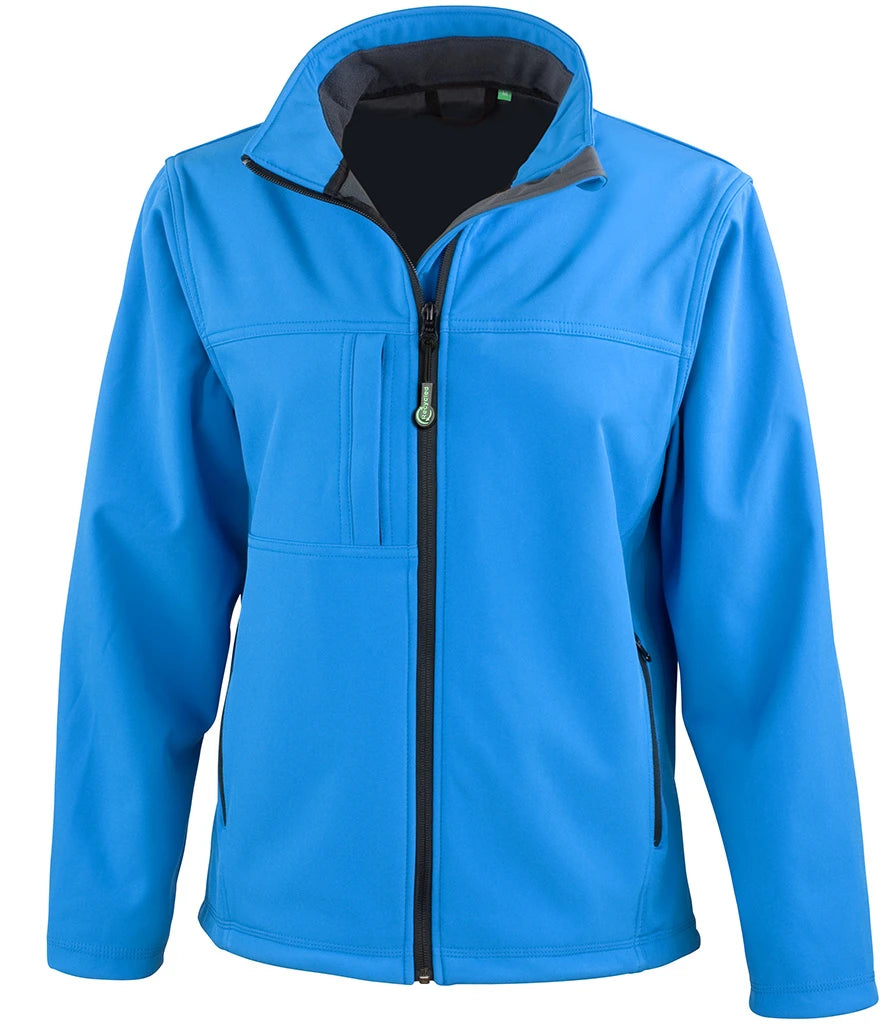 Result Recycled Ladies Classic Soft Shell Jacket — Azure