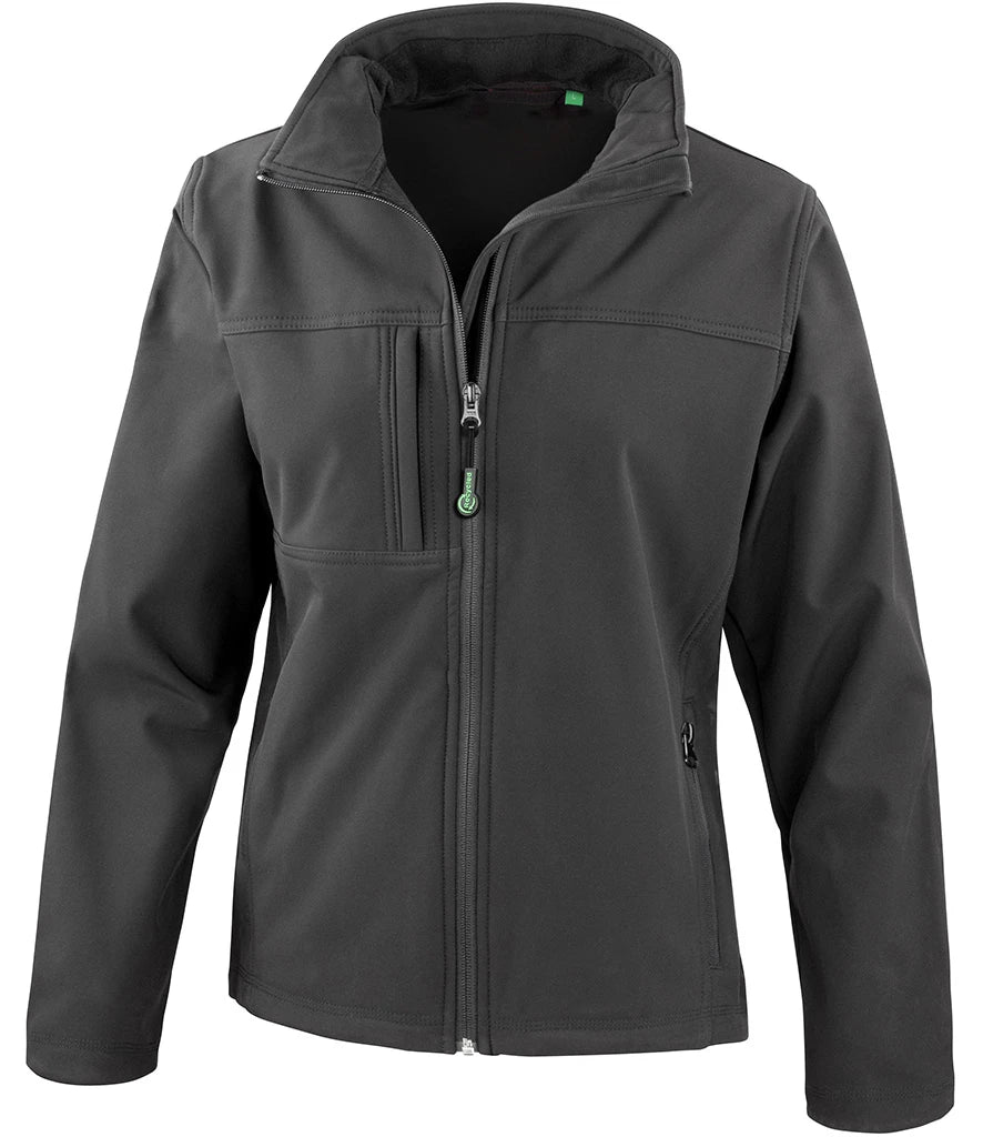 Result Recycled Ladies Classic Soft Shell Jacket — Black